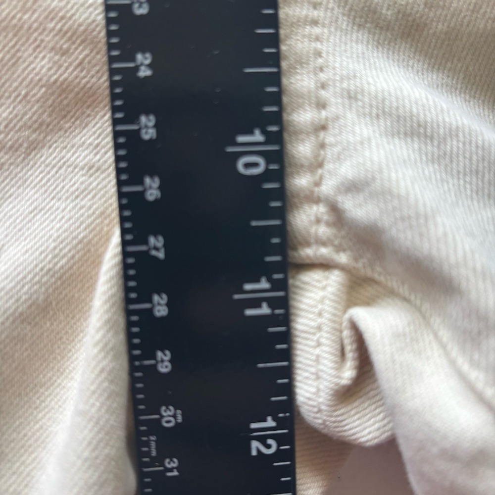 Banana Republic The Beau Jean Ankle 32/14 NWT Ecru Low Rise NEW Fray Raw Hem - Picture 13 of 16